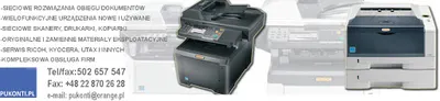 PU KONTI sprzedaż i serwis kserokopiarek, drukarek i skanerów Kyocera i UTAX. Naprawa Ricoh, Kyocera, UTAX